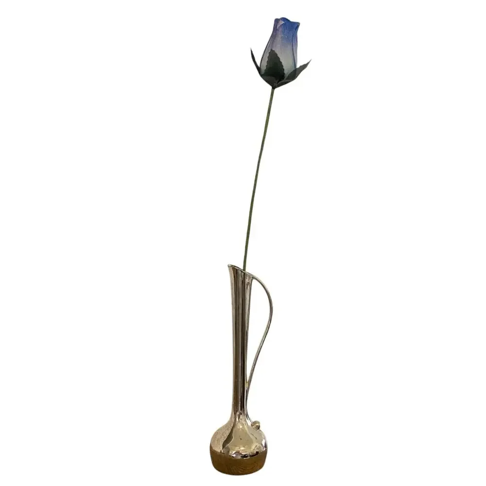 Vintage Davco Silver Ltd. Silver Single bud vase with handle *Flawed*